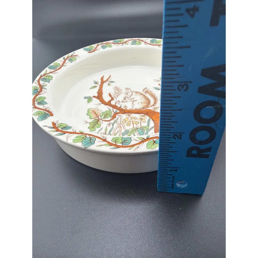 Vintage Tiffany & Co Johnson Brothers Squirrel Pie Dish England 6.5